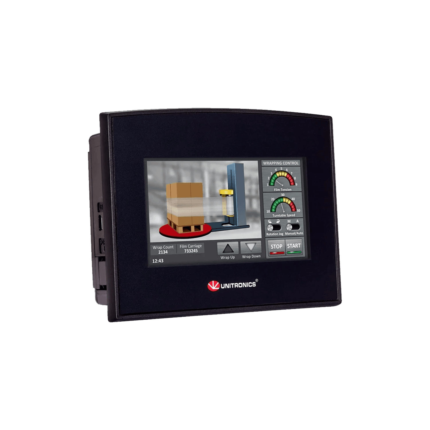 Unitronics Samba 4.3" PLC + HMI - SM43-J-TA22